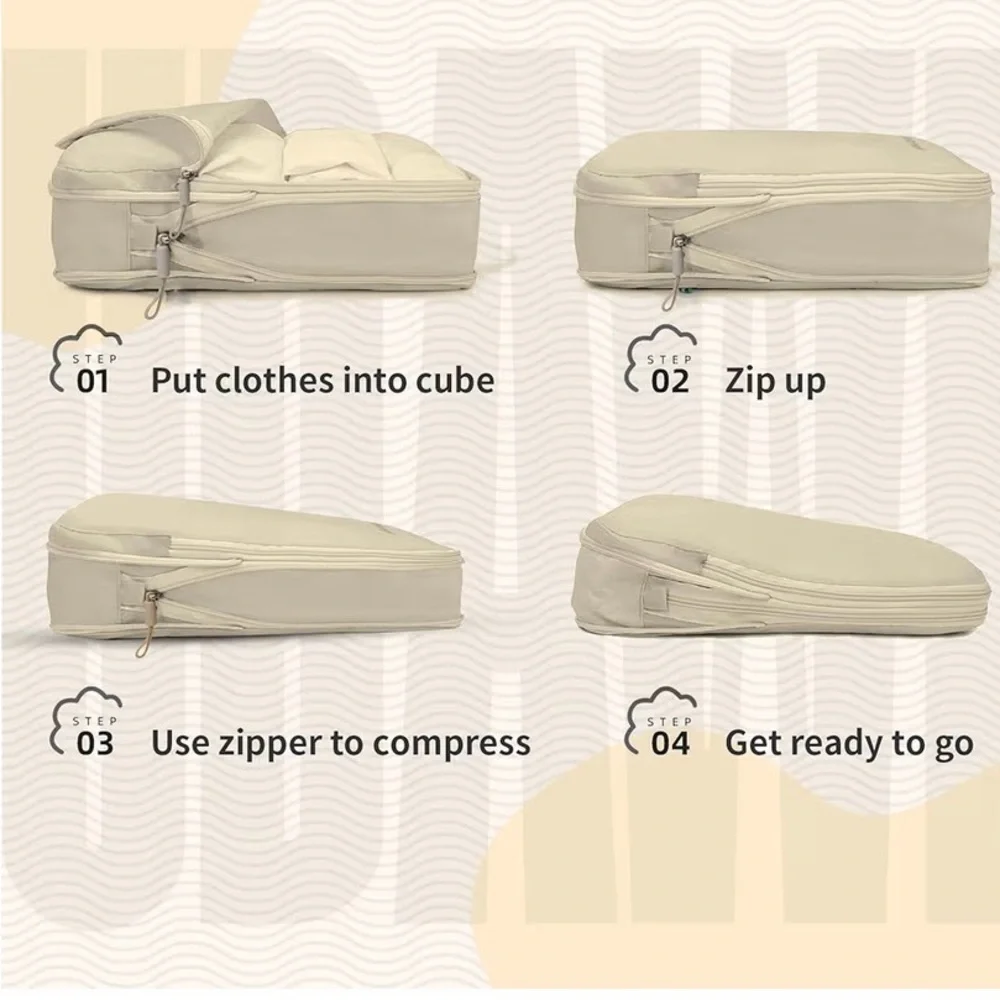 Cream Home Storage Organizer Set
